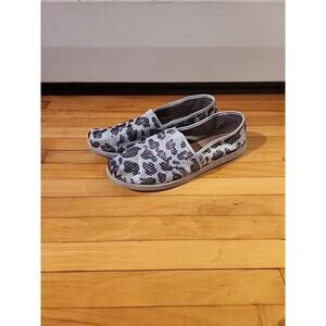 Skechers Bobs Memory Foam Leopard Print Slip-on Shoes Women’s Size 9 Sequin